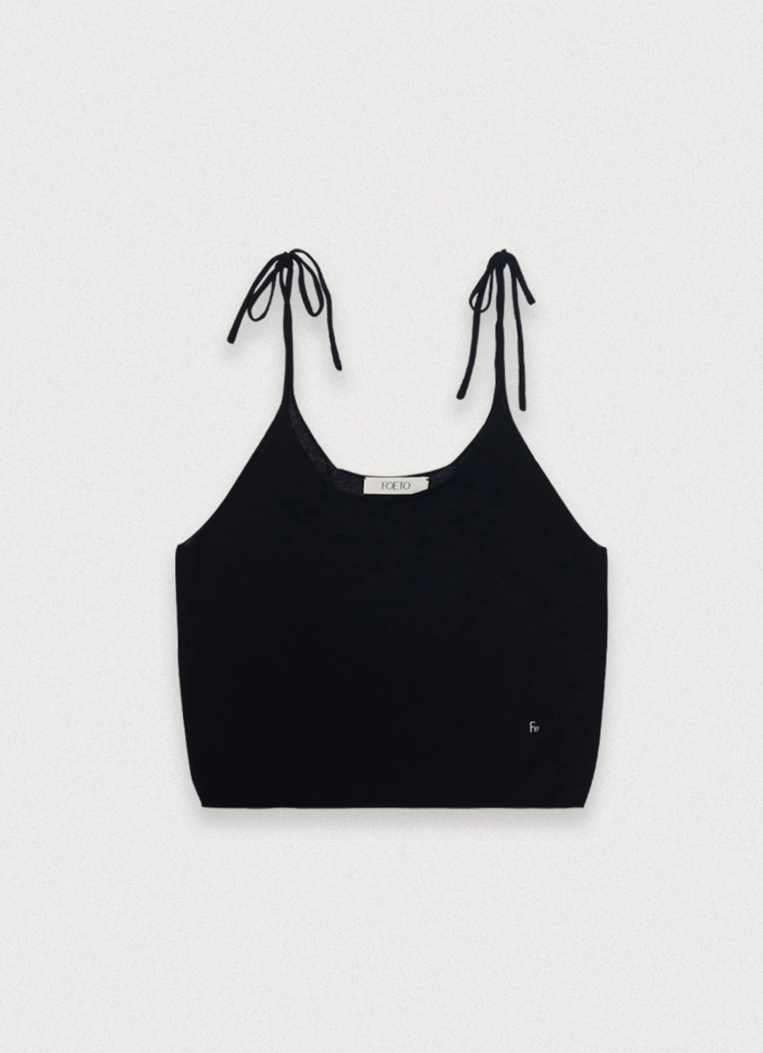 포에토 Clam half knit set - black 상품 이미지 3