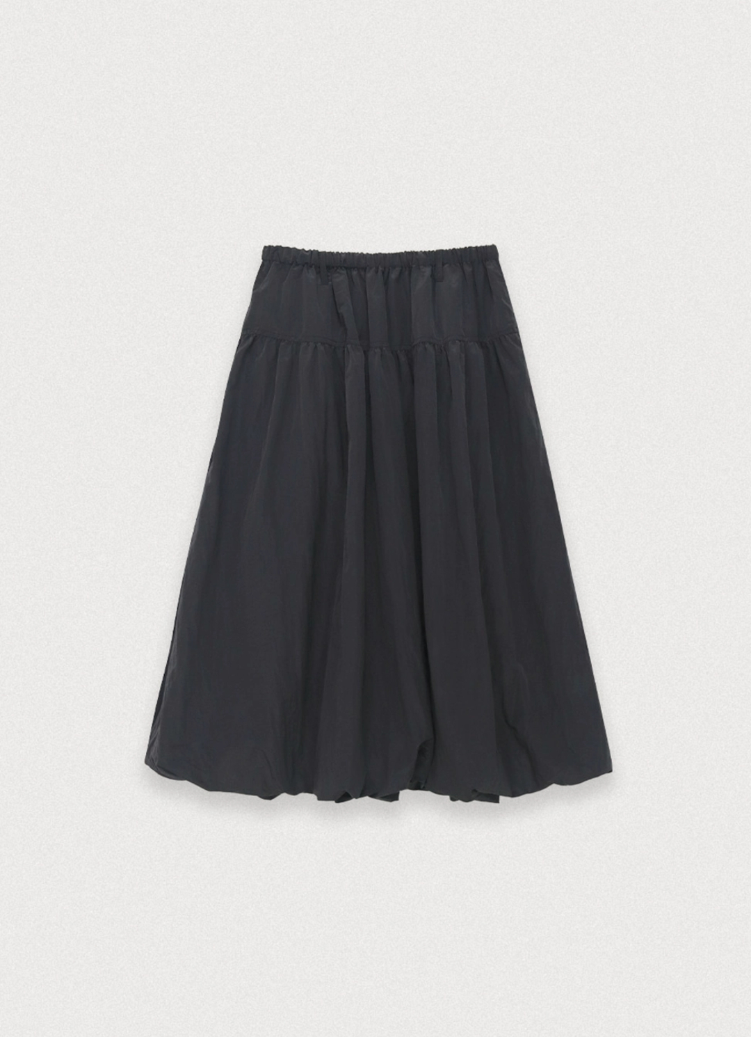 포에토 Tipsy glossy skirt - charcoal navy 상품 이미지 3