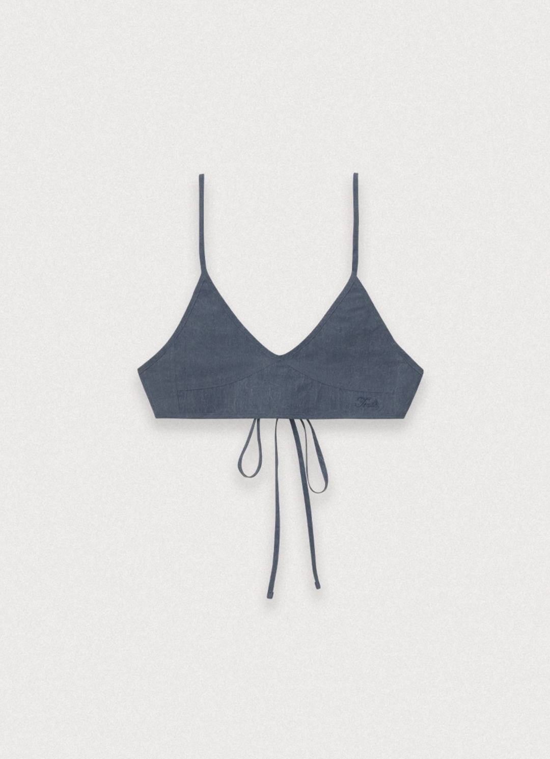 포에토 Vacation nylon bra top - vintage blue 상품 이미지 3