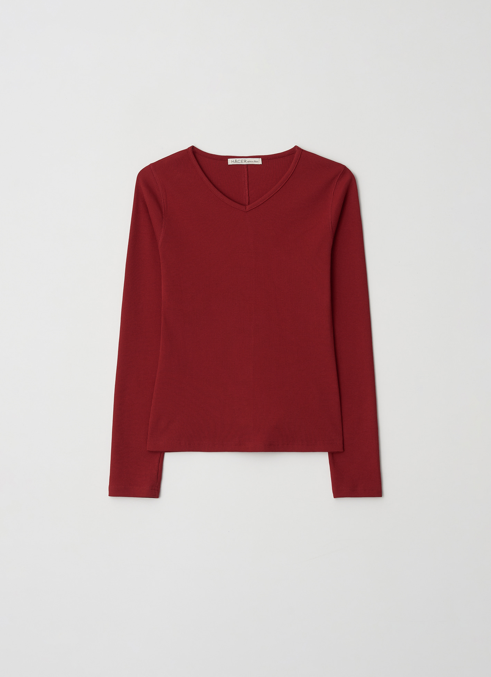 [2nd] V-Neck Cleo Rib Tee (4Color)